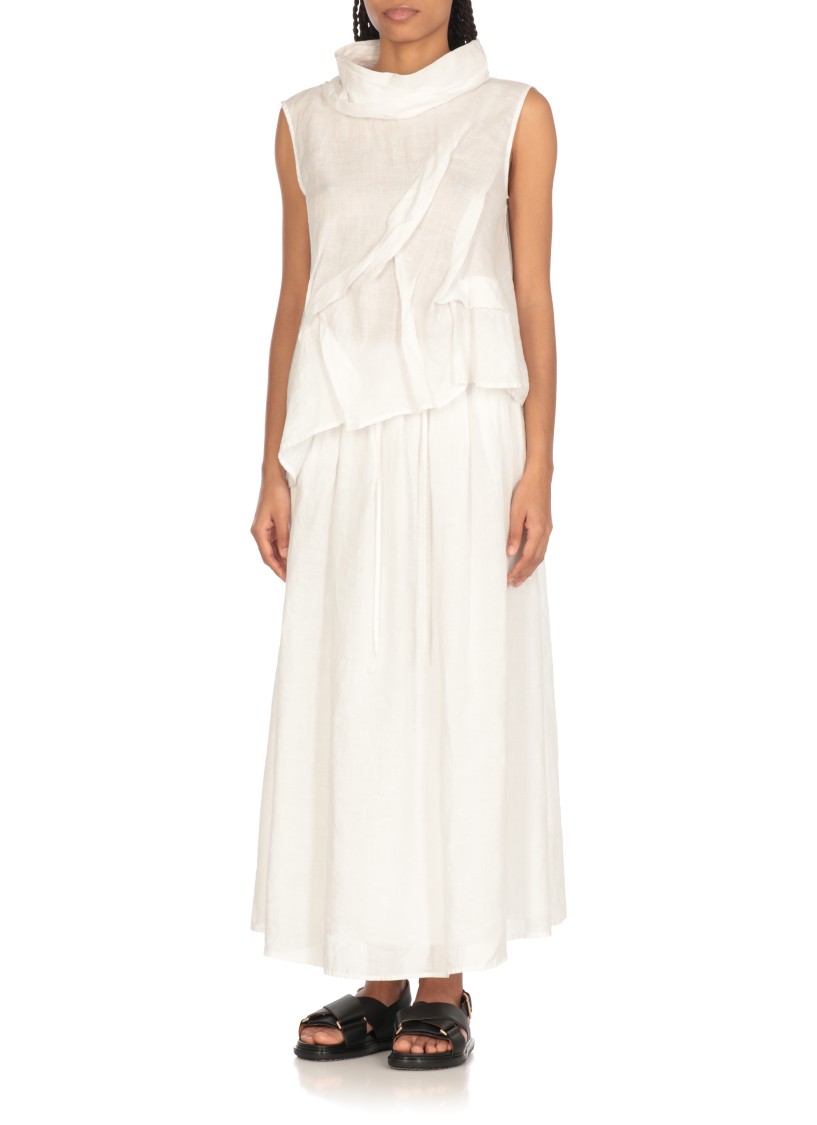 NU NU WHITE HORSEHAIR BLOUSE