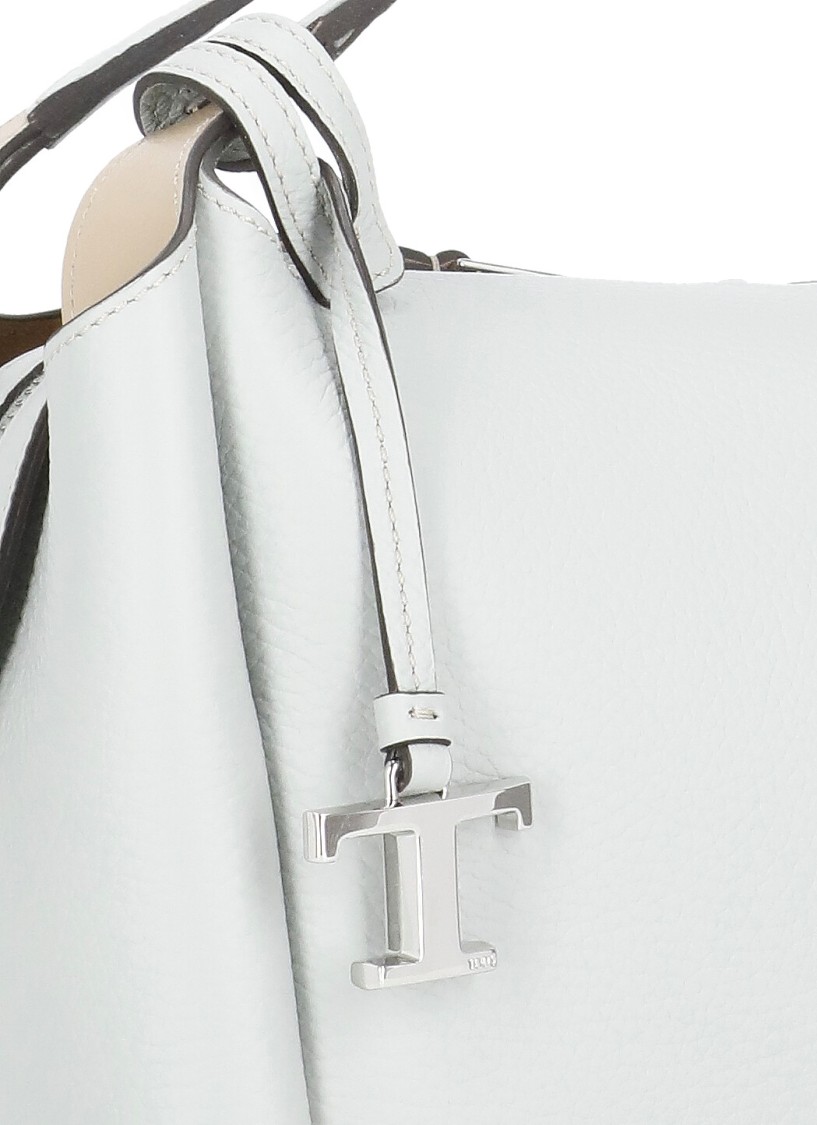 Shop Tod's Light Blue Leather Hand Bag