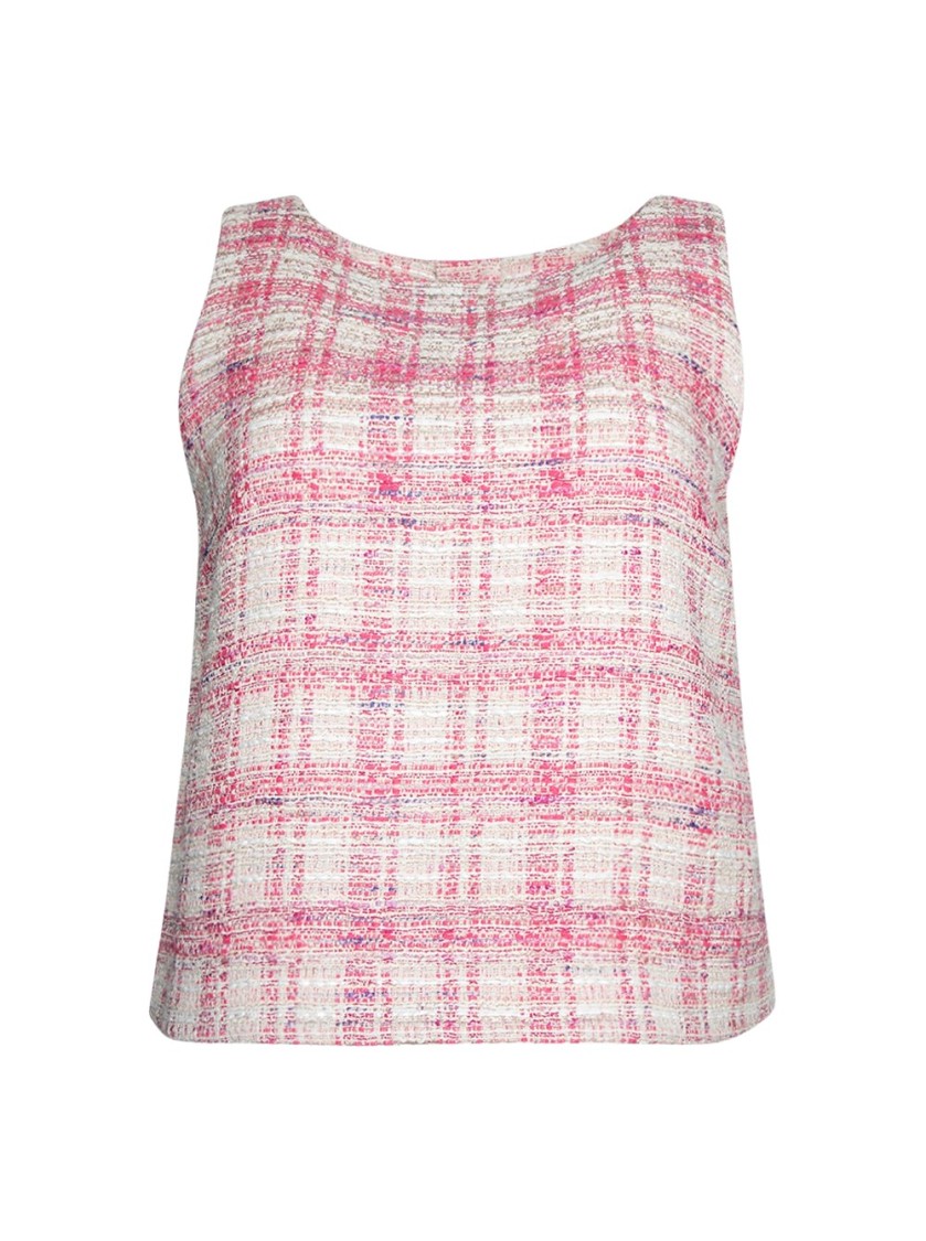 Shop Lisa Marie Fernandez Sleeveless Jacquard Top