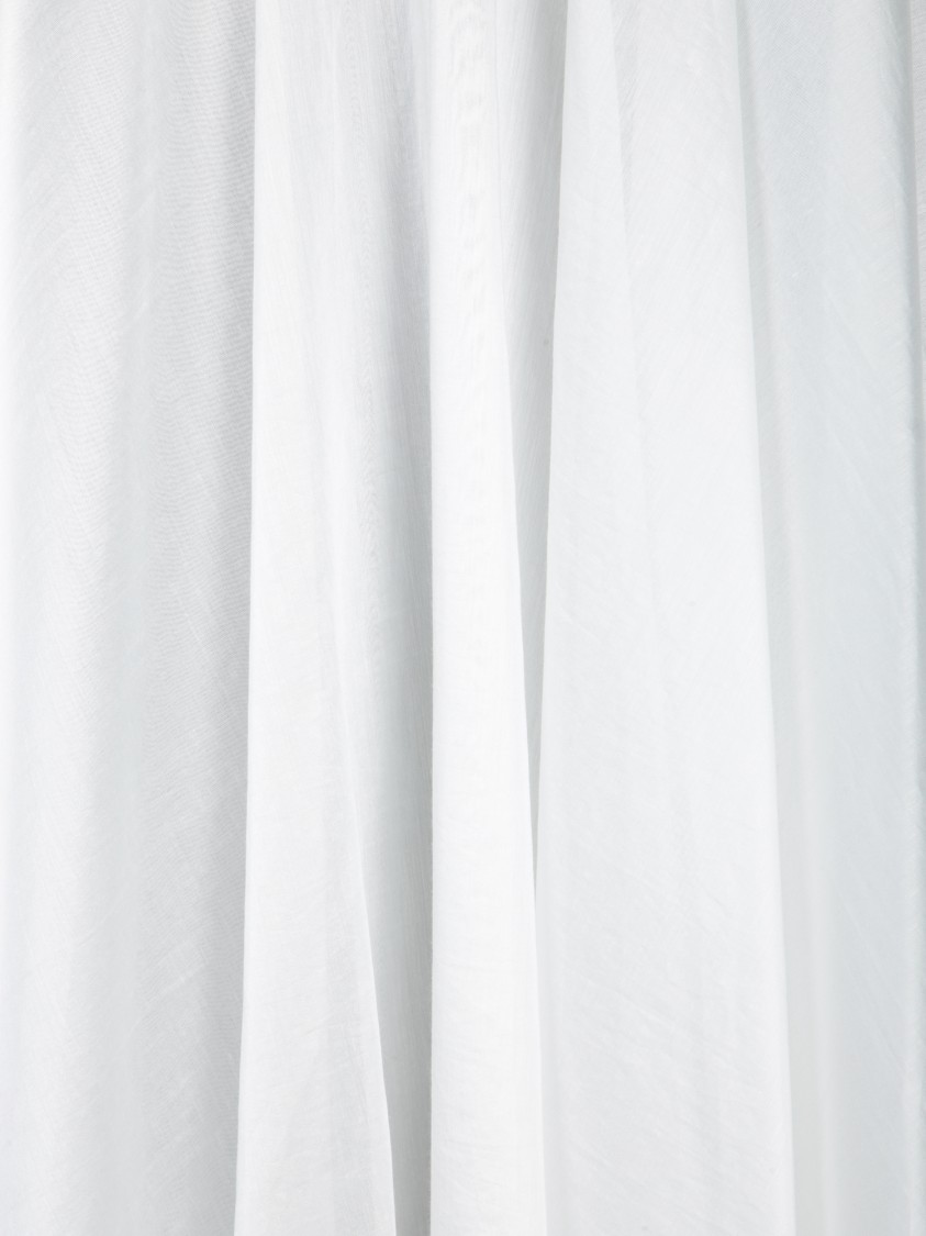 スカート Blanca Vita Pleated White Midi Skirt In Lightweight Muslin Blanca Vita Pleated White Skirt In Lightweight Muslin | THE LIST