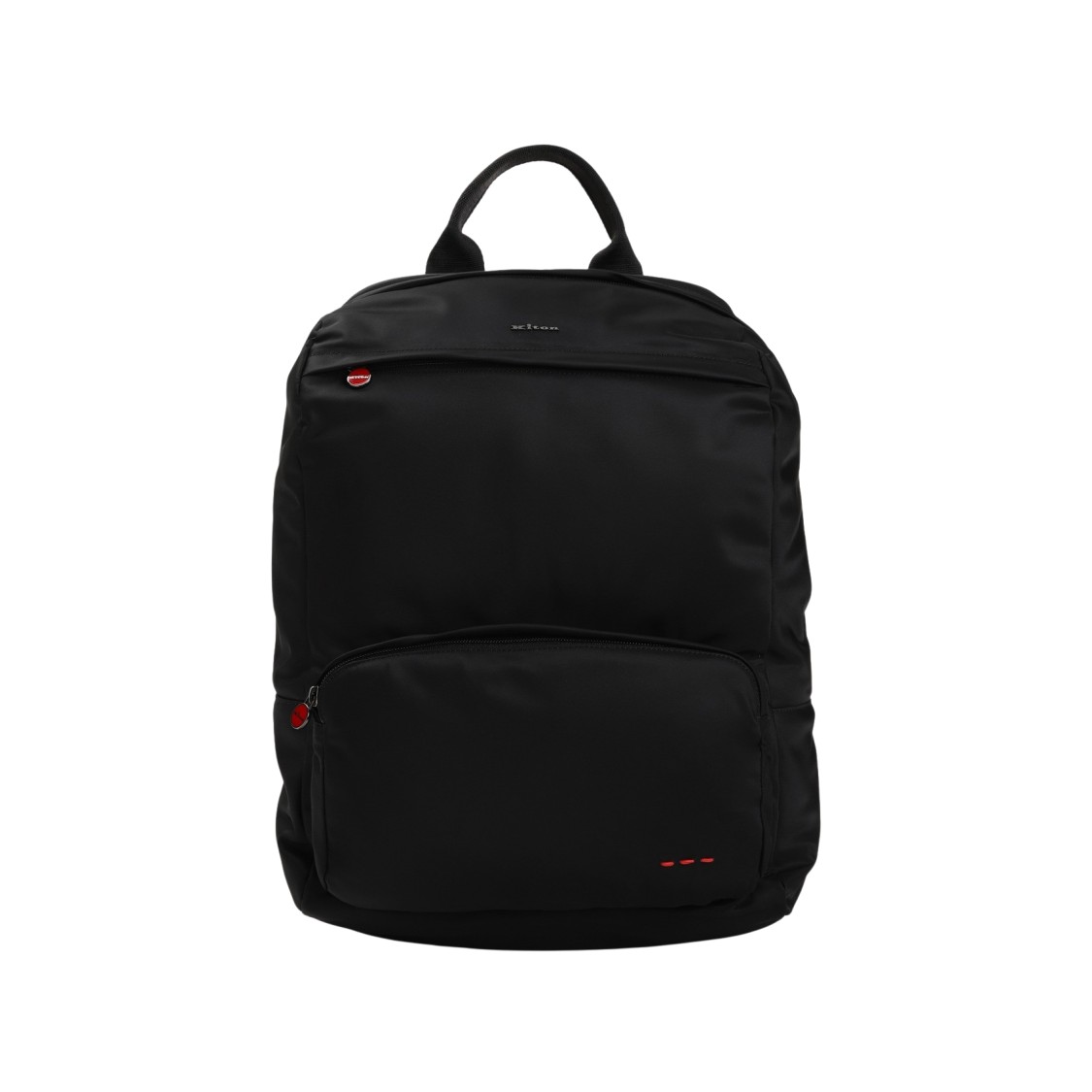 Kiton Black Polyamide Bucket Bag