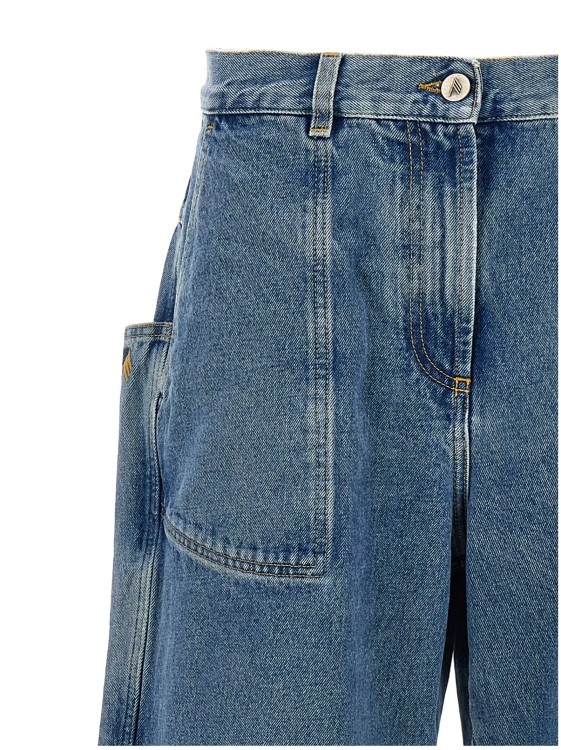 The Attico Maxi Pocket Jeans in Blue | THE LIST