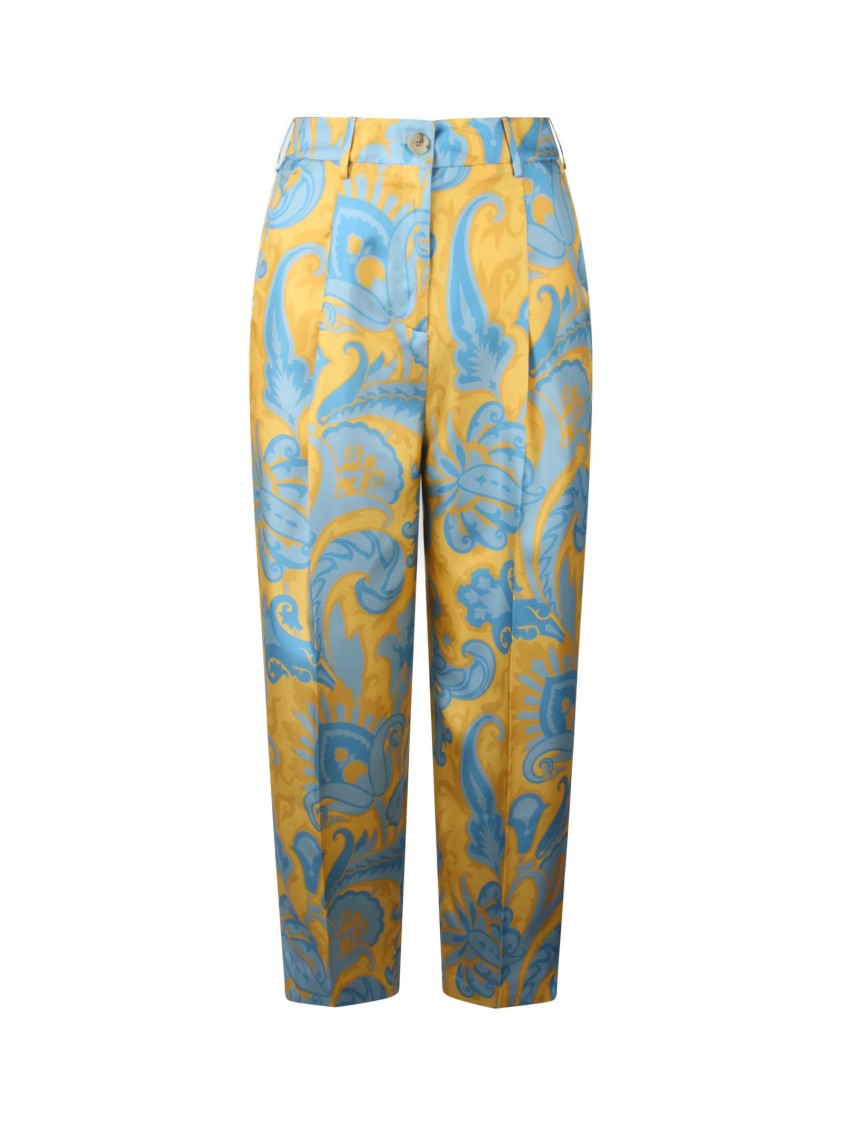 Etro Paisley Straight Trousers