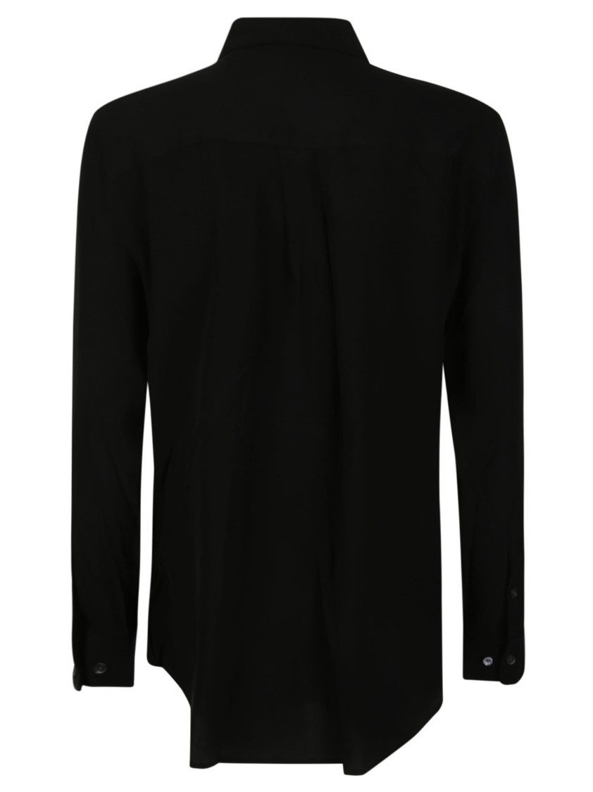 Shop Equipment Black Silk Button-down Shirt