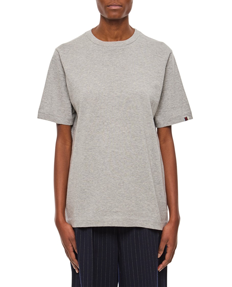 Extreme Cashmere James Cotton Cashmere Knit 2.48 T-shirt In Grey