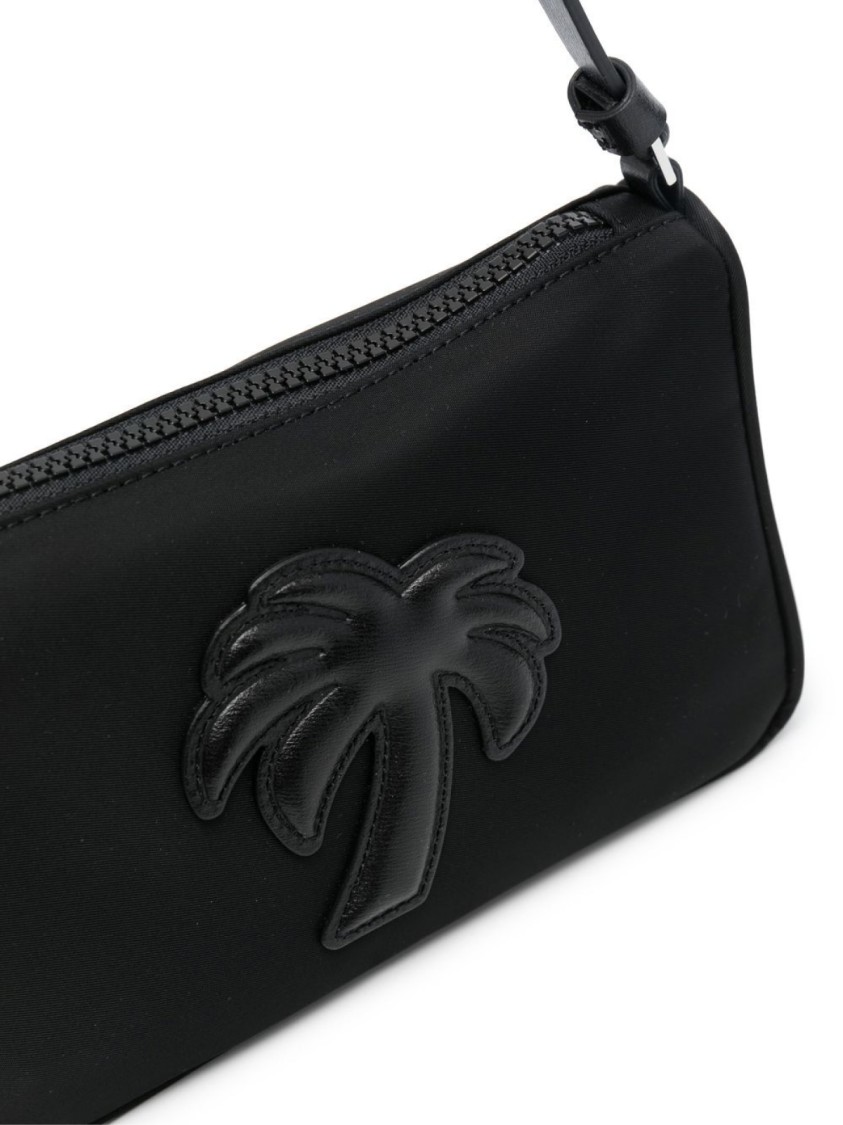 Palm Angels Big Palm Mini Shoulder Bag In Black