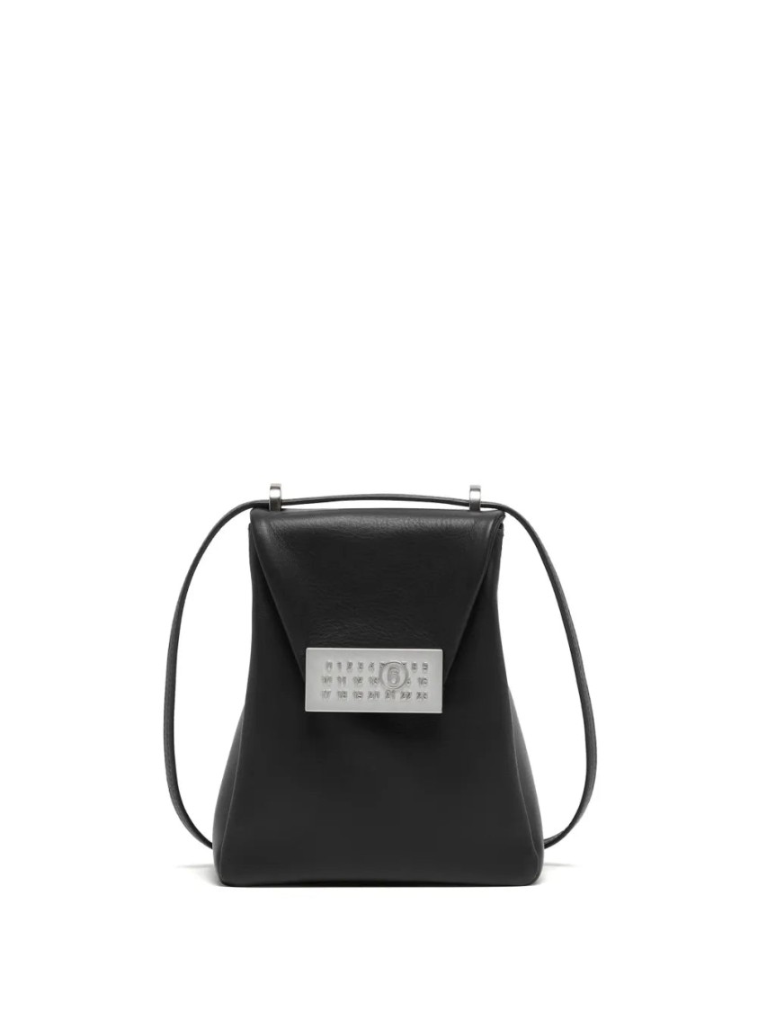 Shop Mm6 Maison Margiela Mm6 By Maison Margiela Small Numeric Shoulder Bag In Black