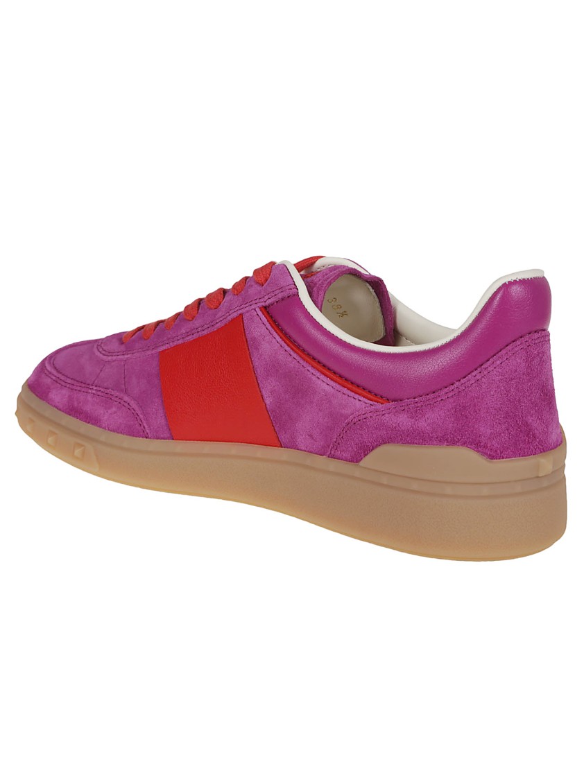 Valentino Upvillage Sneaker Low Top Nappa Calfskin In Pink