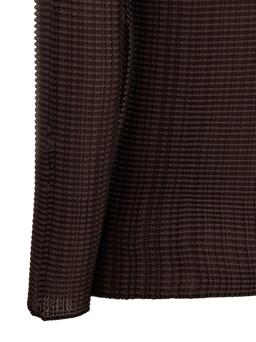Issey Miyake 'wooly Pleats-56' Blouse