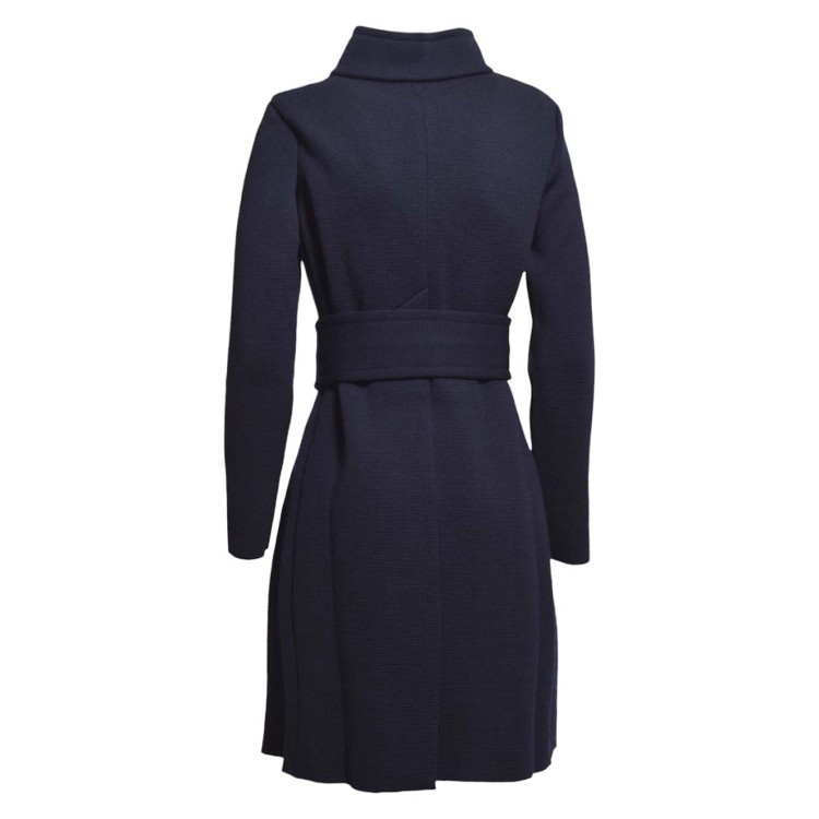 ダウンジャケット・コート Charlott Long Wool Knit Coat Blue Charlott Long Wool Knit Coat Blue in Blue | THE LIST