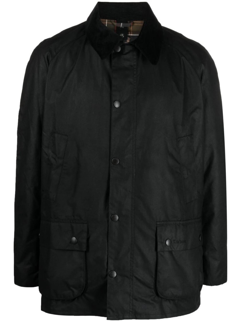 Shop Barbour Ashby Wax Jacket In Black