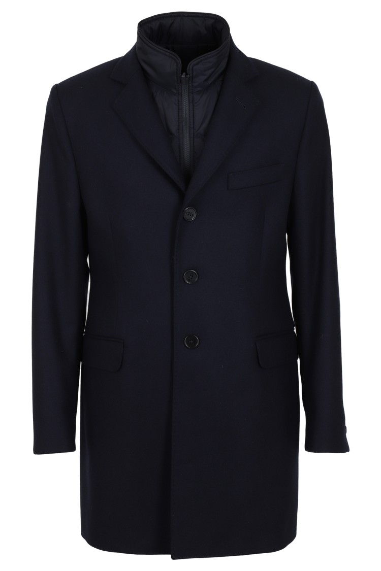 Fay Benjamin Db Coat Lana Cashmere In Blue