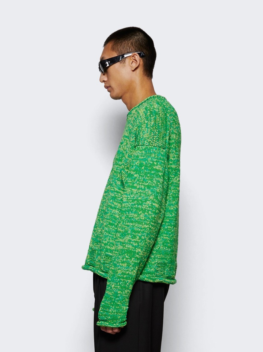 Jw Anderson J. W. Anderson Space Dye Sweater Apple In Green