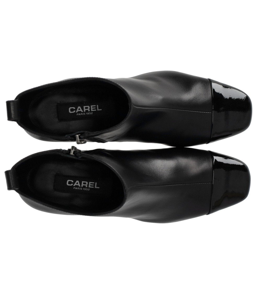 Carel Paris Estime Bis Black Ankle Boot In Black