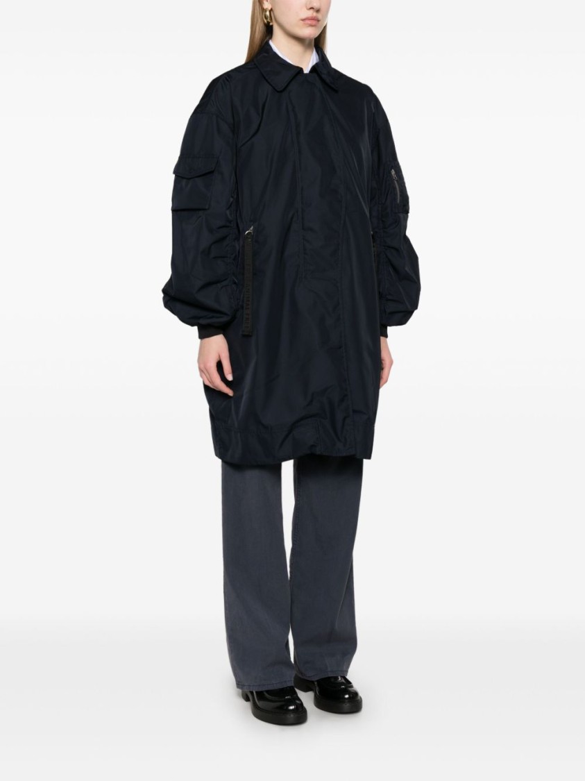 Save The Duck Luxe Black Jacket With High Collar In Black
