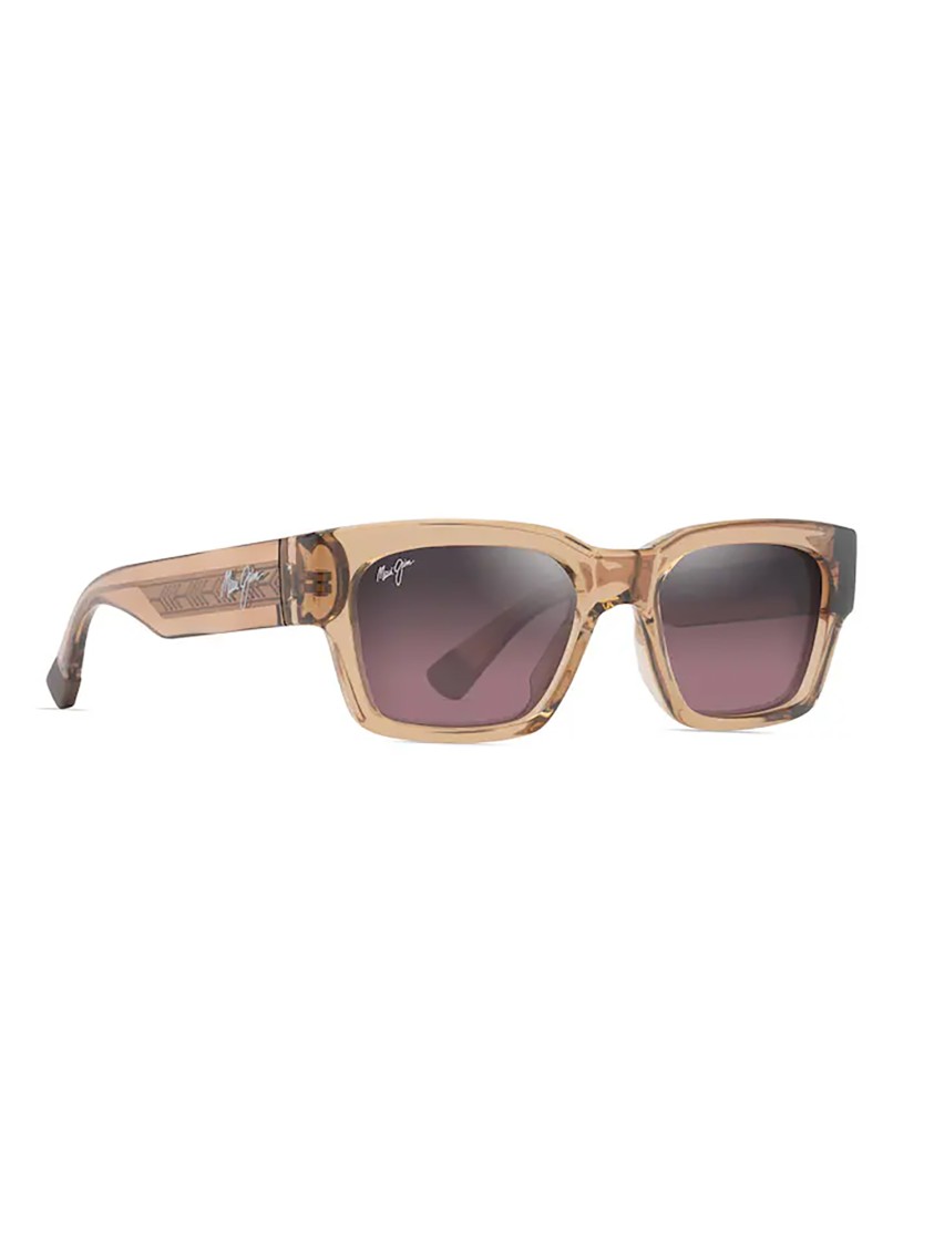 Maui Jim Kenui Oversized Square Frame Sunglasses In Brown