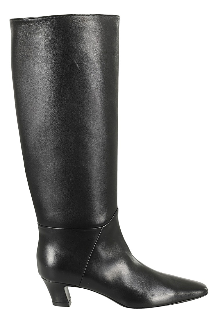 GIAMPAOLO VIOZZI GIAMPAOLO VIOZZI KNEE-HIGH NAPPA BOOTS WITH SQUARE TOE