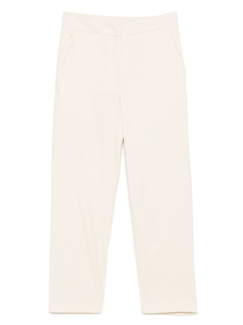 SEVENTY SERGIO TEGON SEVENTY SERGIO TEGON TAILORED PANNA TROUSERS WITH ELASTIC WAISTBAND