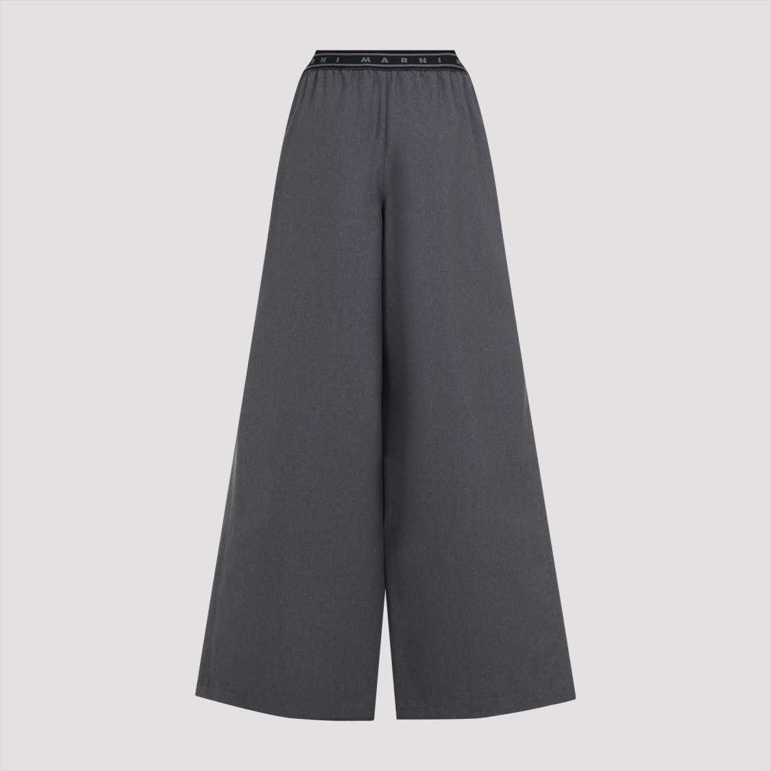 Marni Graphite Grey Virgin Wool Pants In Gray