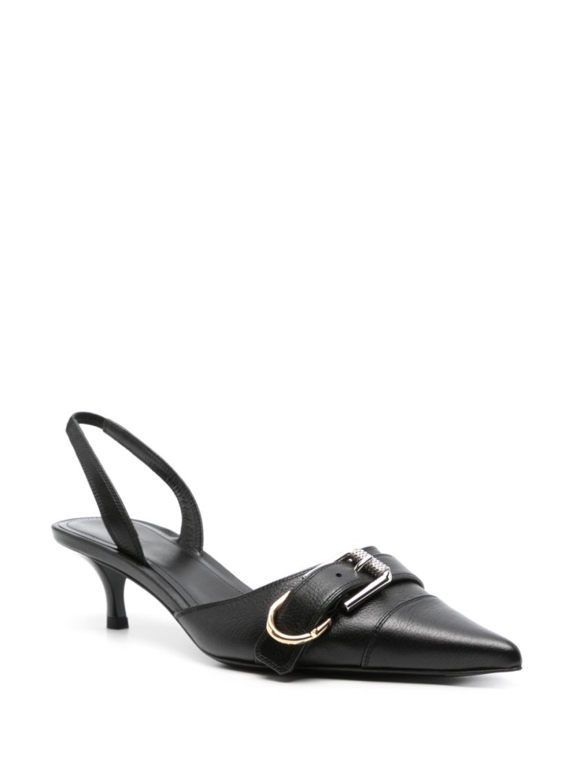 Shop Givenchy Black Pointed Toe Slingback Pumps