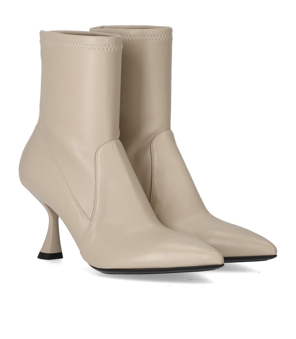 SERGIO LEVANTESI SERGIO LEVANTESI JUNNY CREAM HEELED ANKLE BOOT