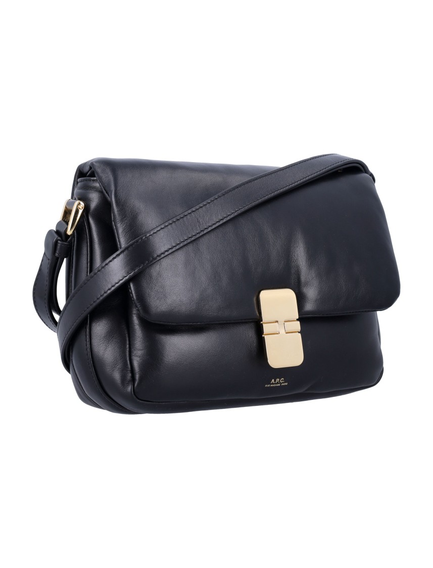 Apc A.p.c. Grace Soft Leather Bag In Black