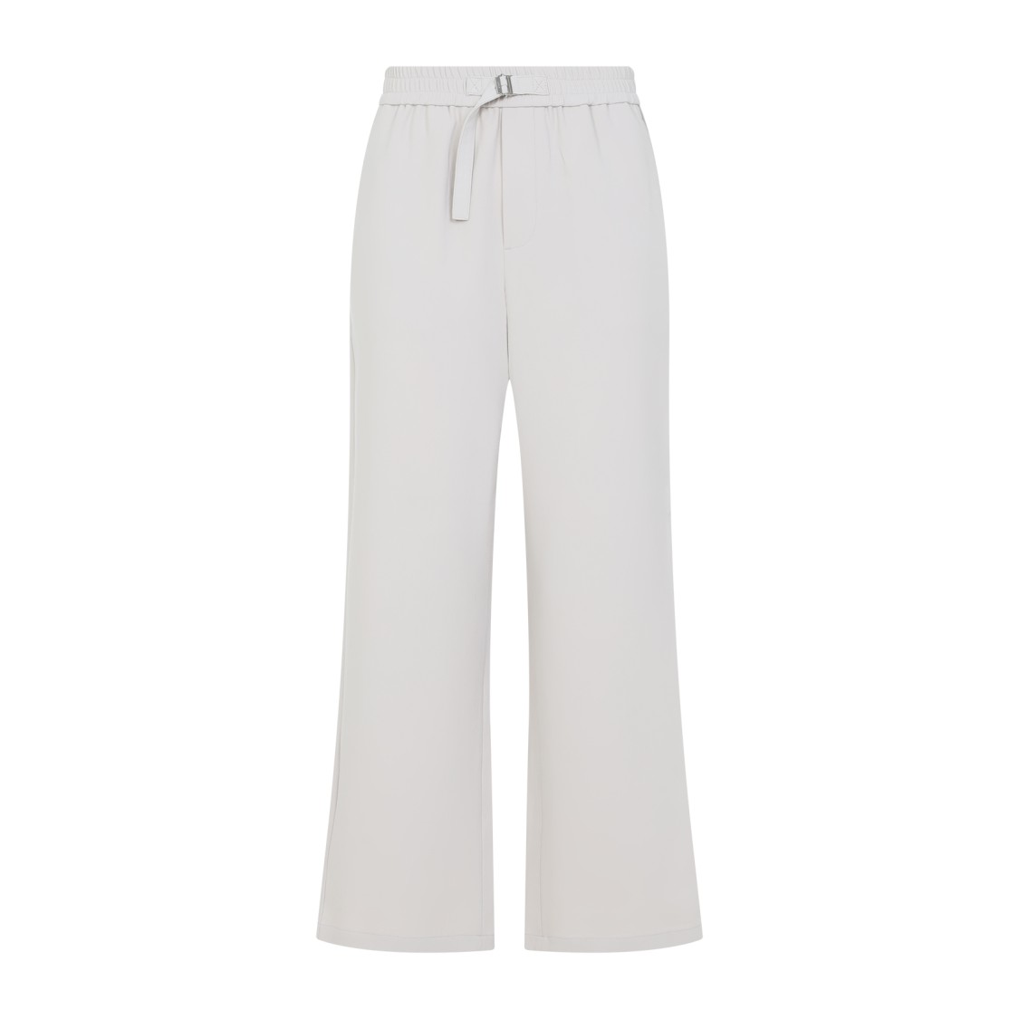 Shop Ami Alexandre Mattiussi Ami Straight Elasticated Pants In Neutrals