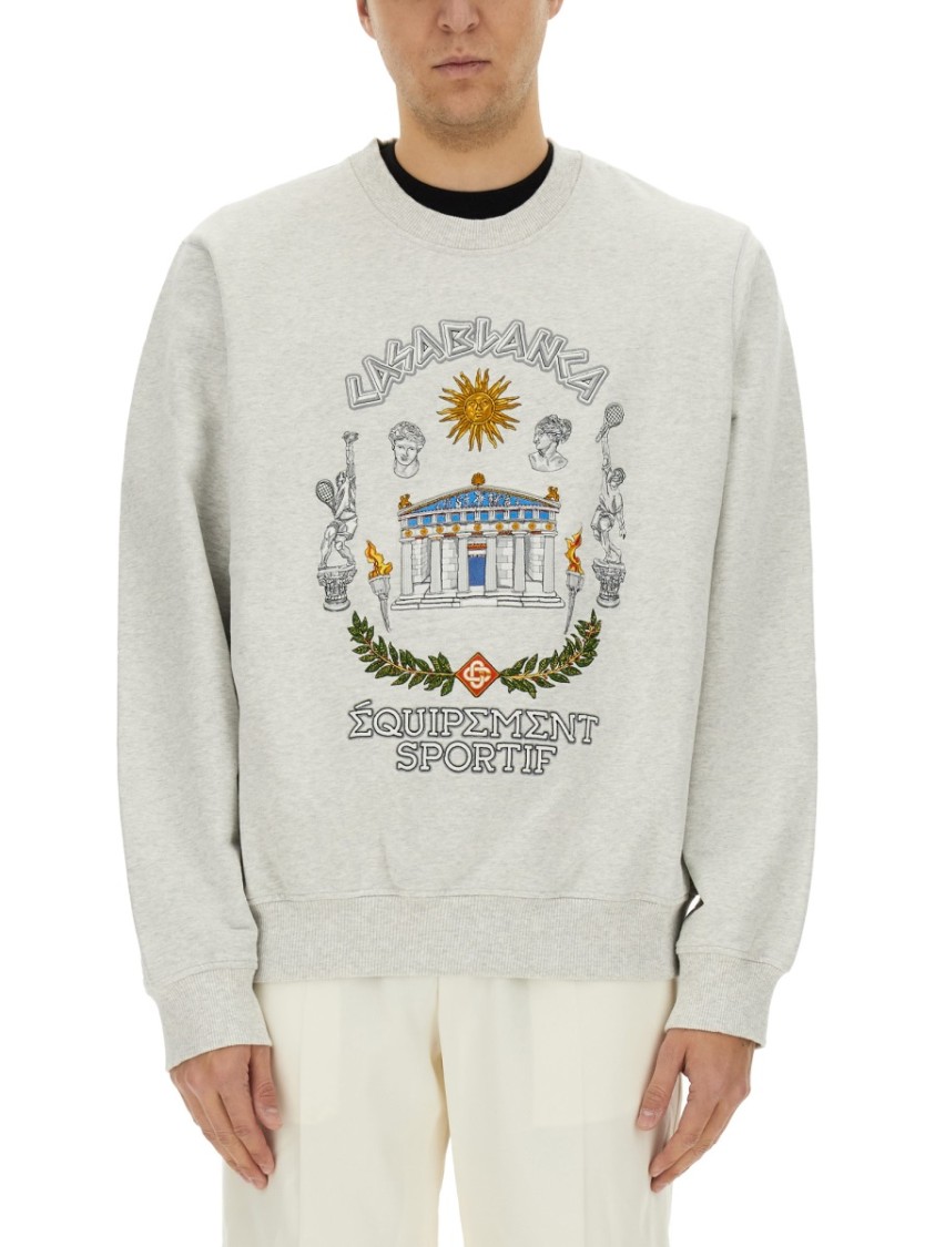 Casablanca Men Sweatshirt In Grey