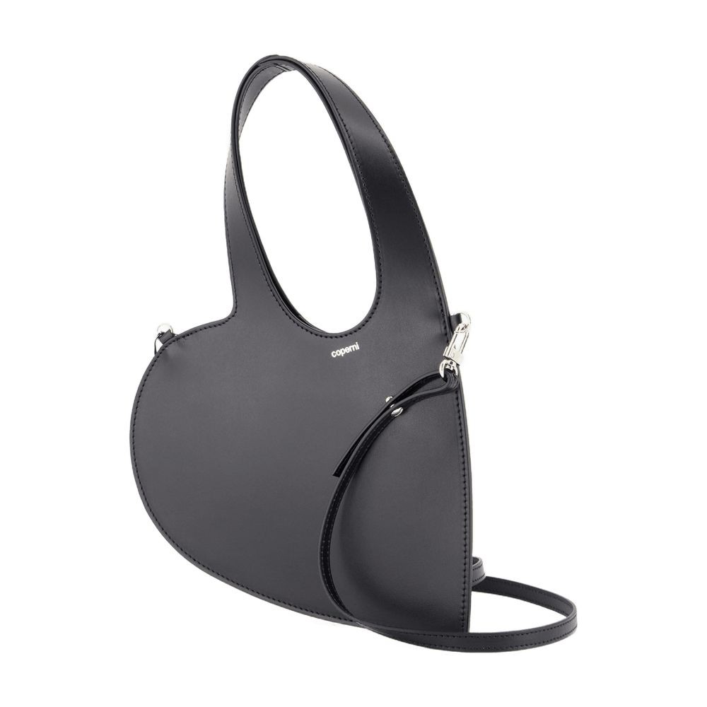 Shop Coperni Baby Heart Crossbody - Leather - Black