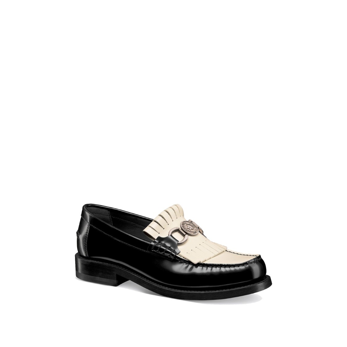 Dior Emblem Leather Loafers Women