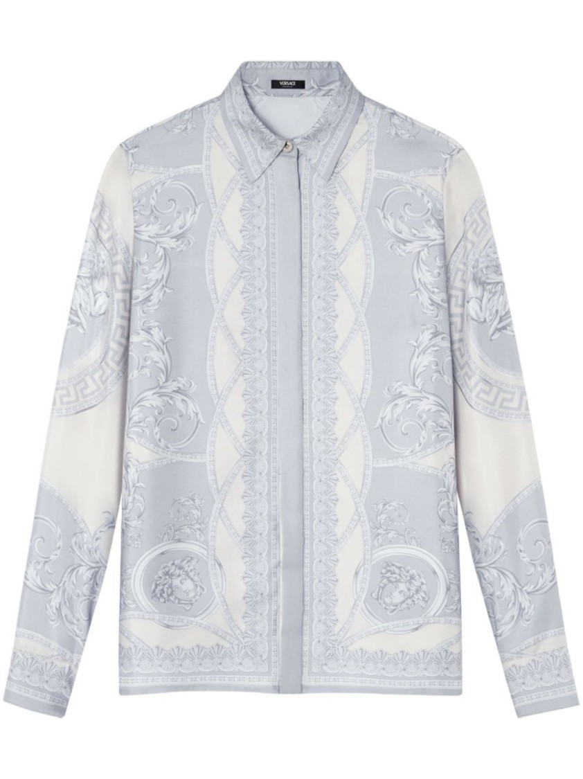 Versace Women's Printed Silk Shirt