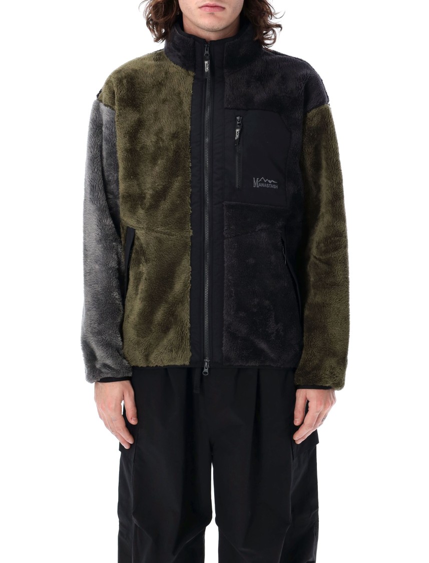 Manastash Panelled Fleece Jacket In Multicolor