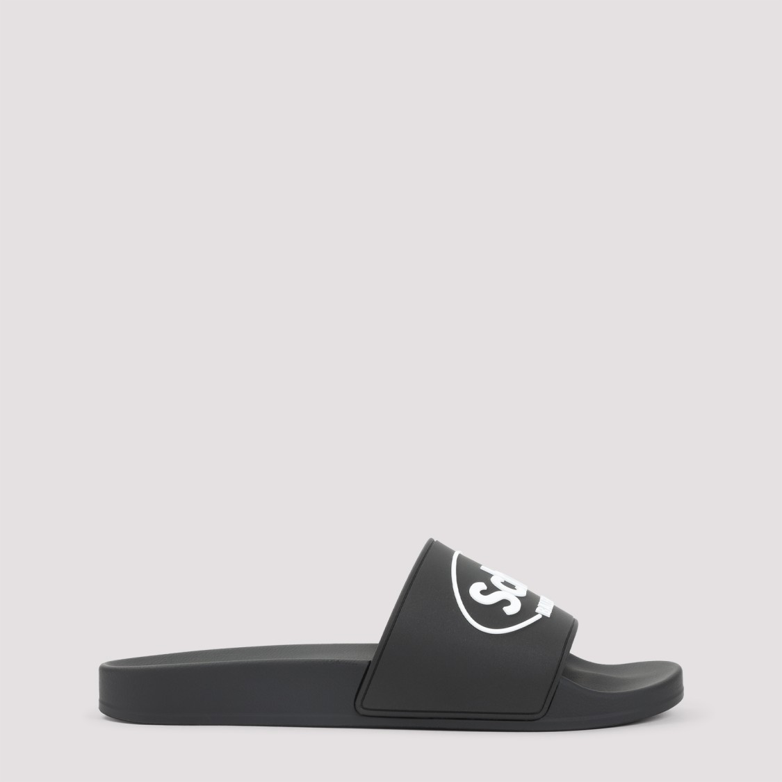 Balenciaga Black Ankle Boots With Bold Logo