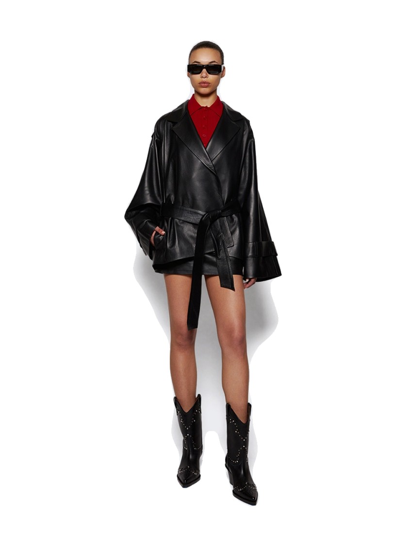 Shop Courrèges Scuba Rib Knit Top Ruby In Red