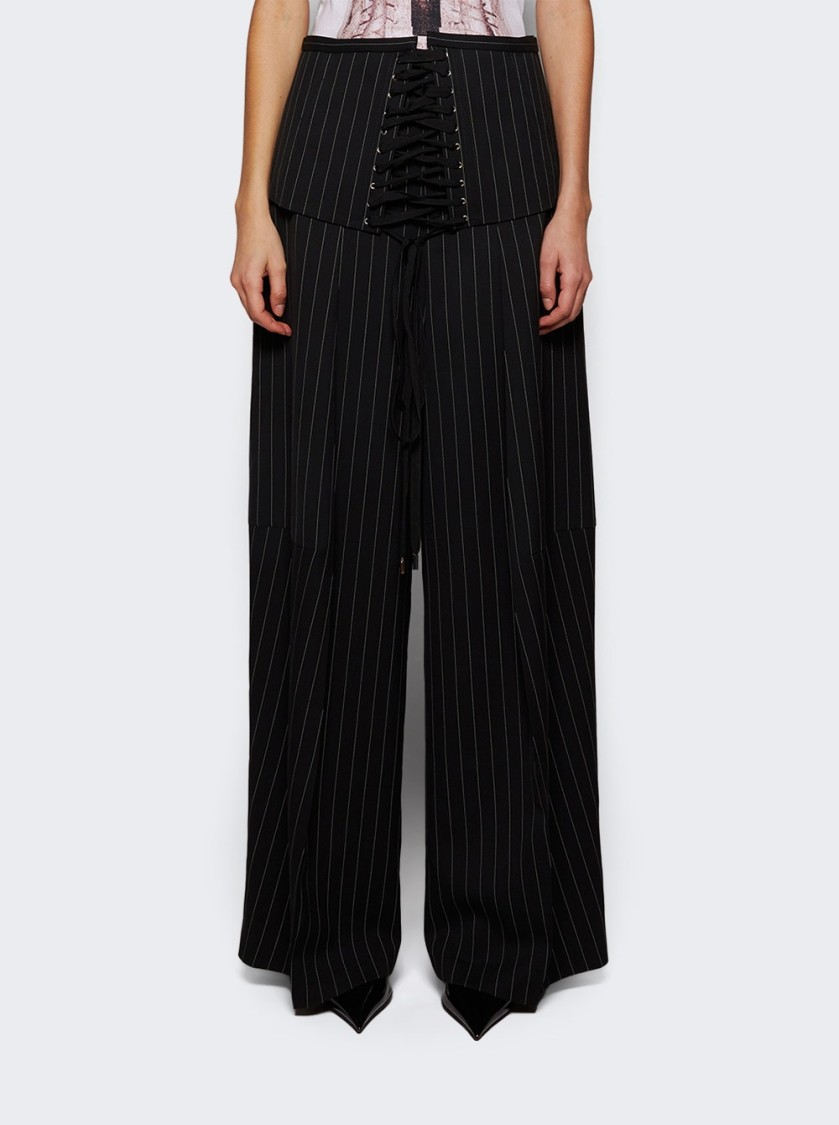 Jean Paul Gaultier The Corset Suit Pants Black In Black