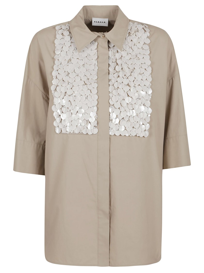 P.a.r.o.s.h . Cotton Shirt In Brown