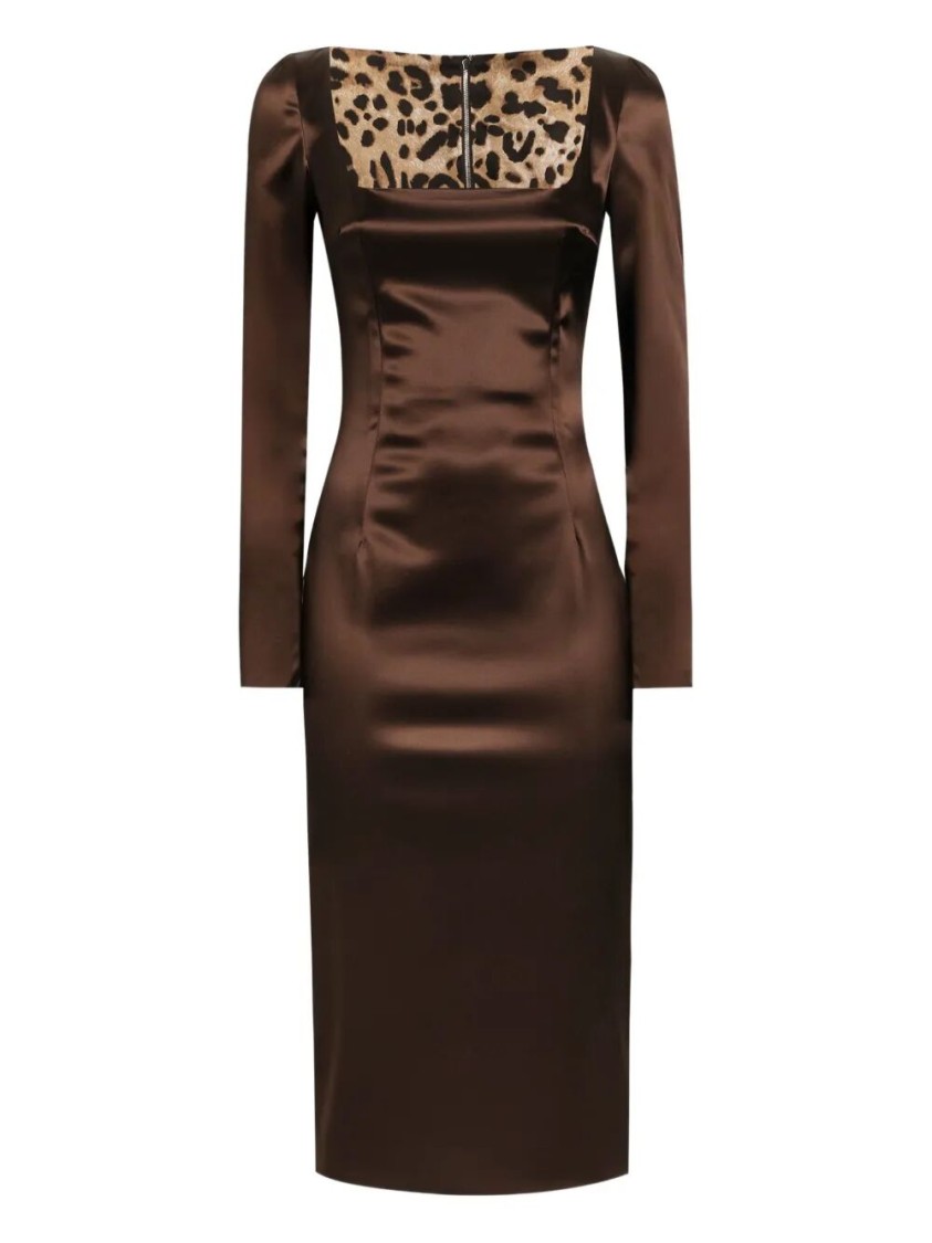 Dolce & Gabbana Dress In Brown