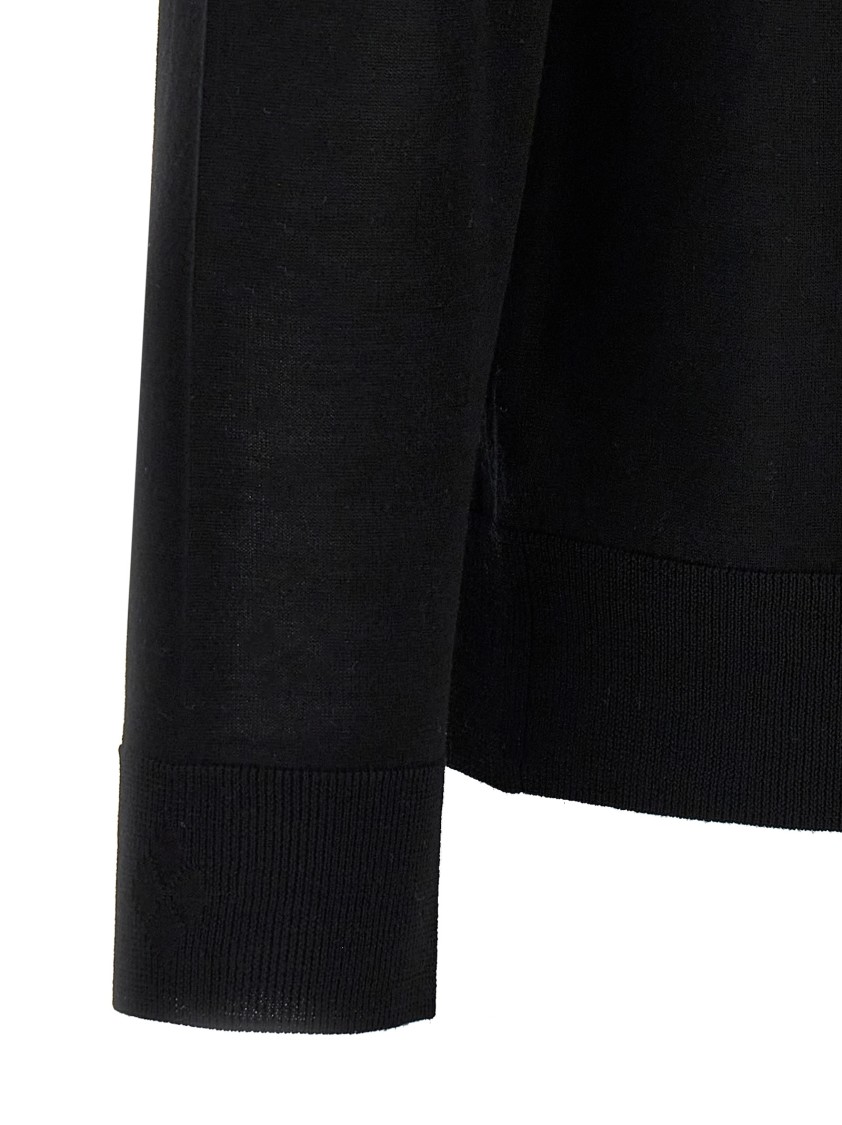 Ballantyne R Neck Sweaters And Cardigans In Black