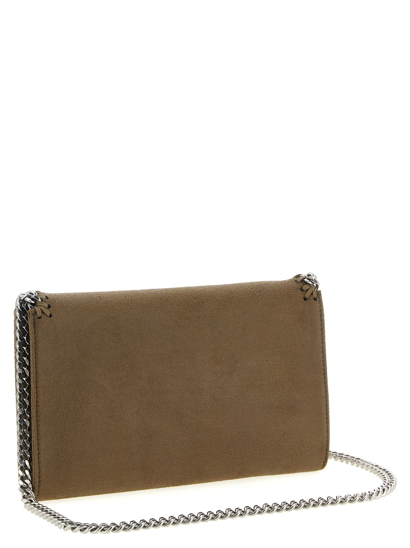 Stella Mccartney Falabella Wallet On Chain In Gray