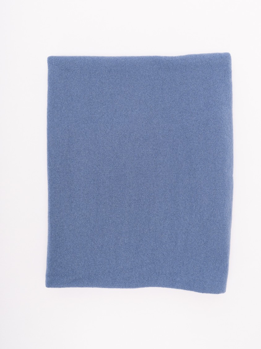 Drumohr Cashmere Scarf With Plush Texture In Blue