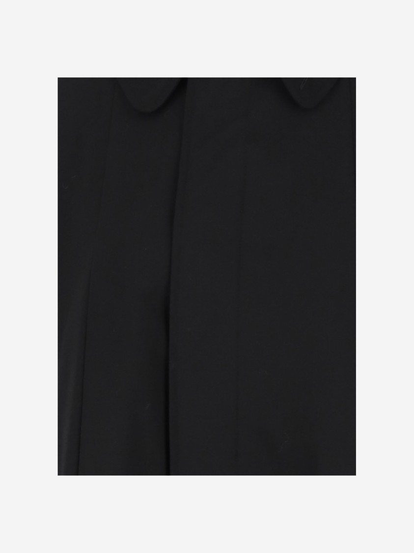 Hodakova Upside Down Pattern Stretch Wool Blend Jacket In Black