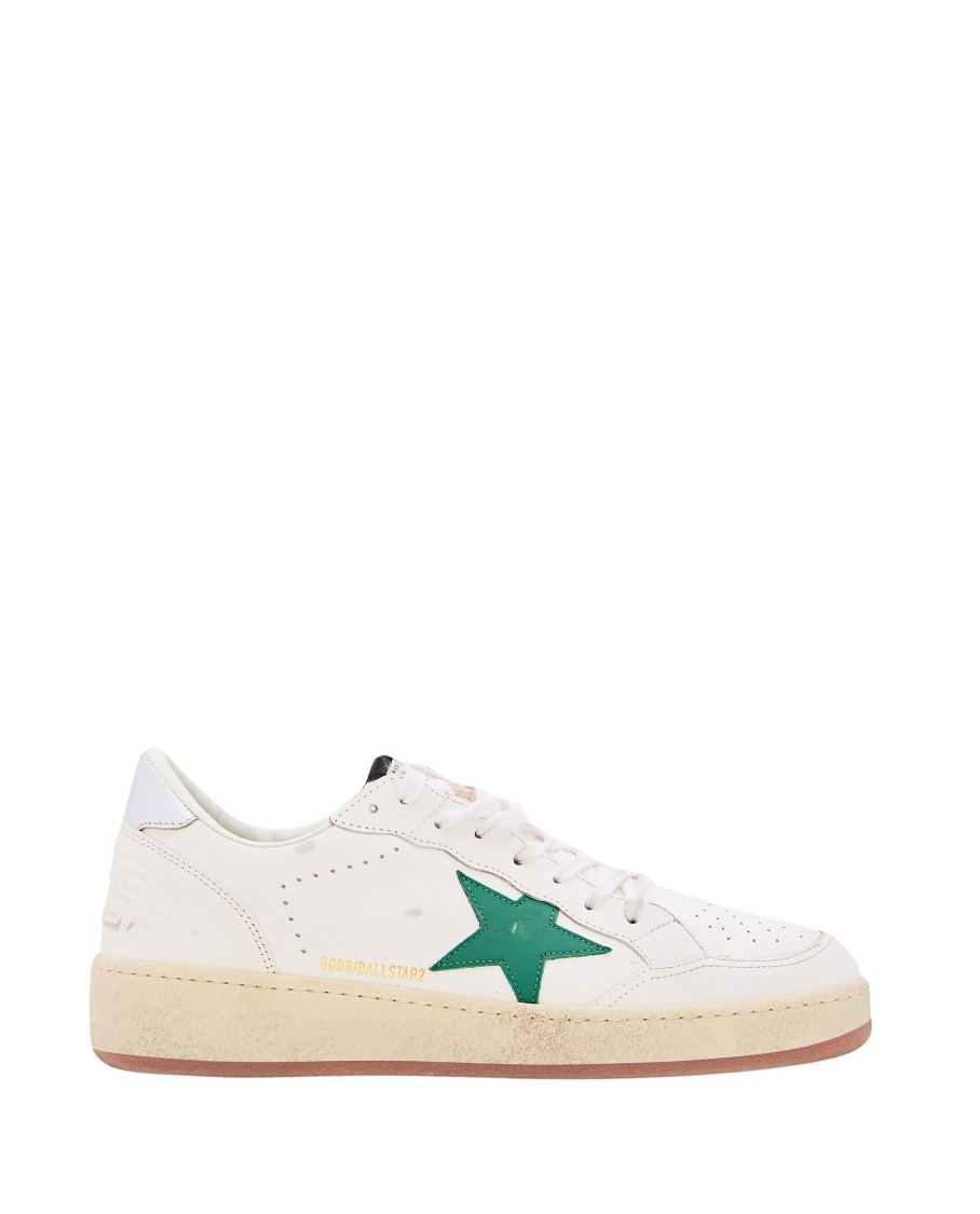 Shop Golden Goose Ball Star Sneakers In White
