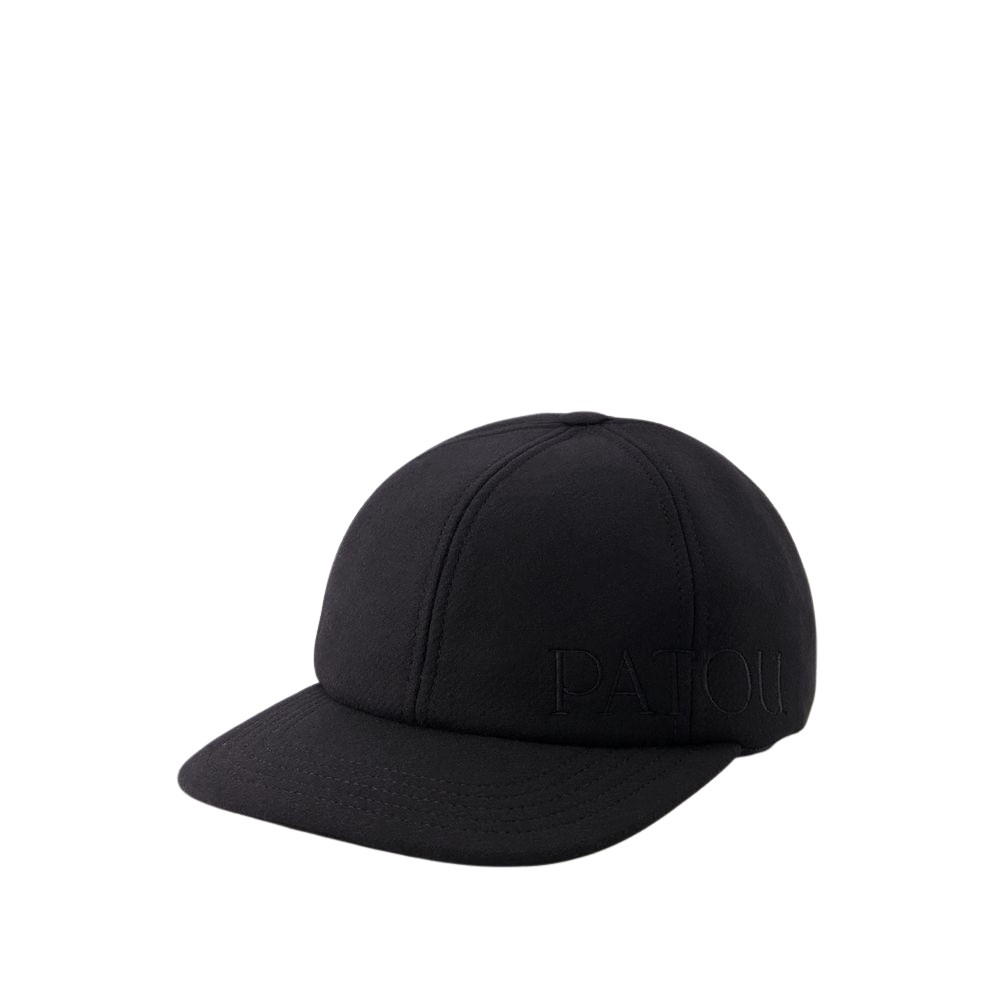 Patou Unisex Cap - Wool - Black Hat in Black | THE LIST