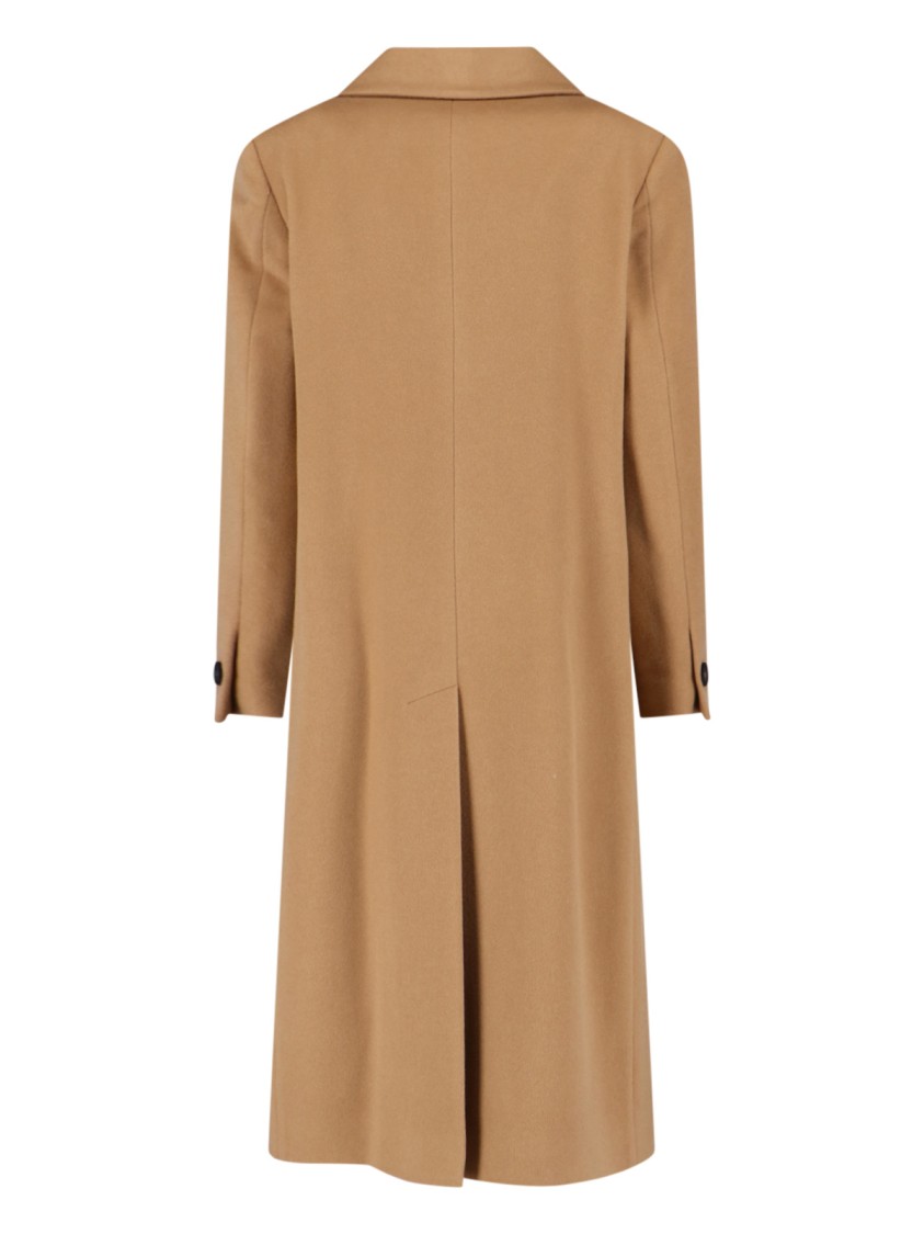 Tagliatore Jole Coat Midi Cashmere - Brown In Brown