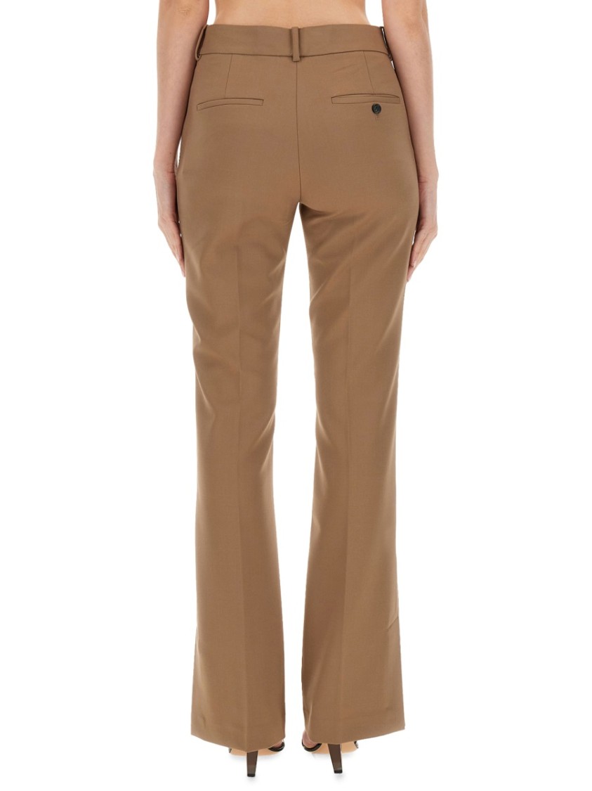 Shop Helmut Lang Boot Cut Slim Fit Pants In Brown