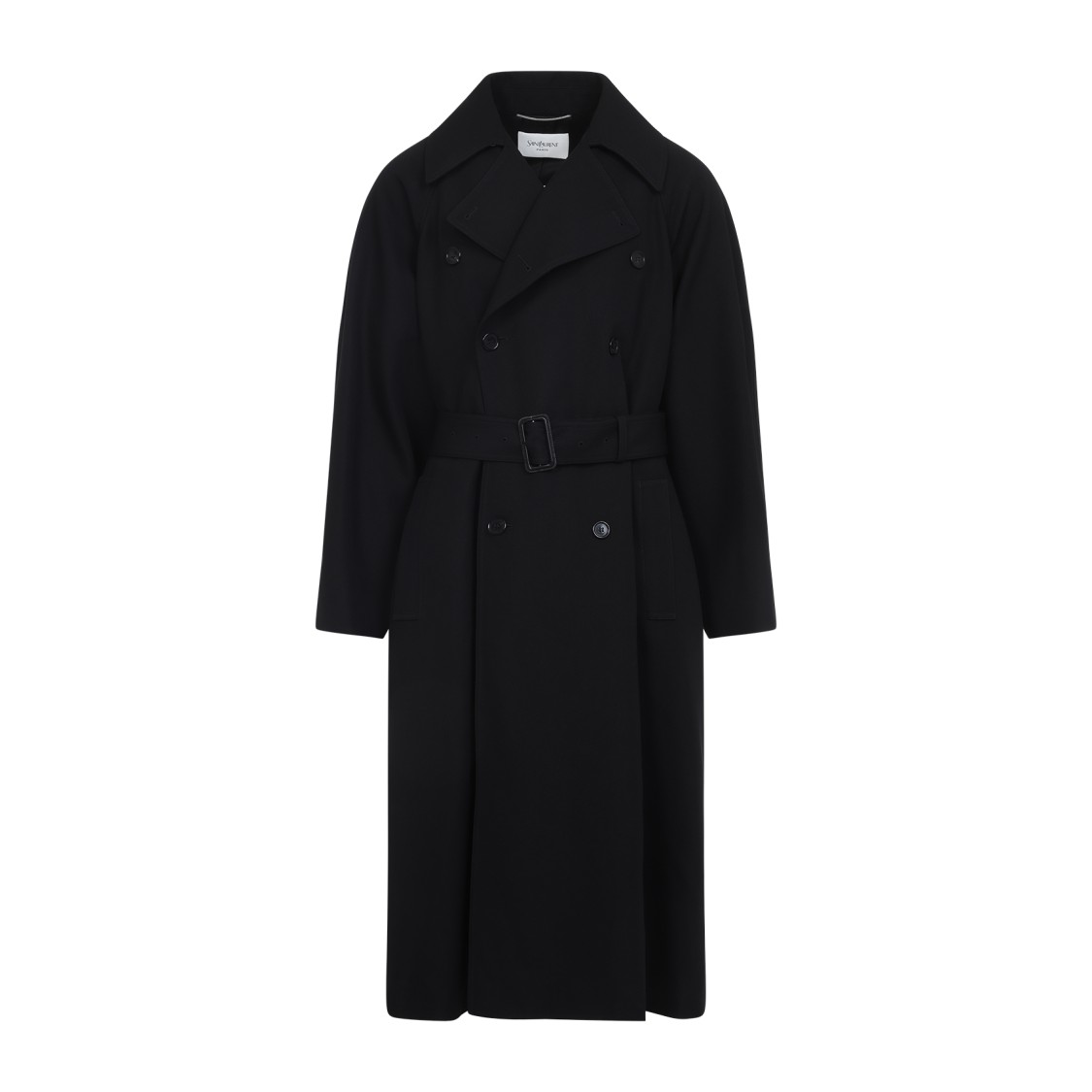 Saint Laurent Black Wool Coat