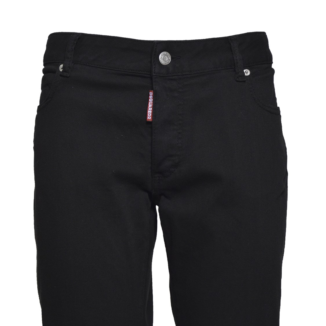 Dsquared2 Black Denim Twiggy Jeans In Black