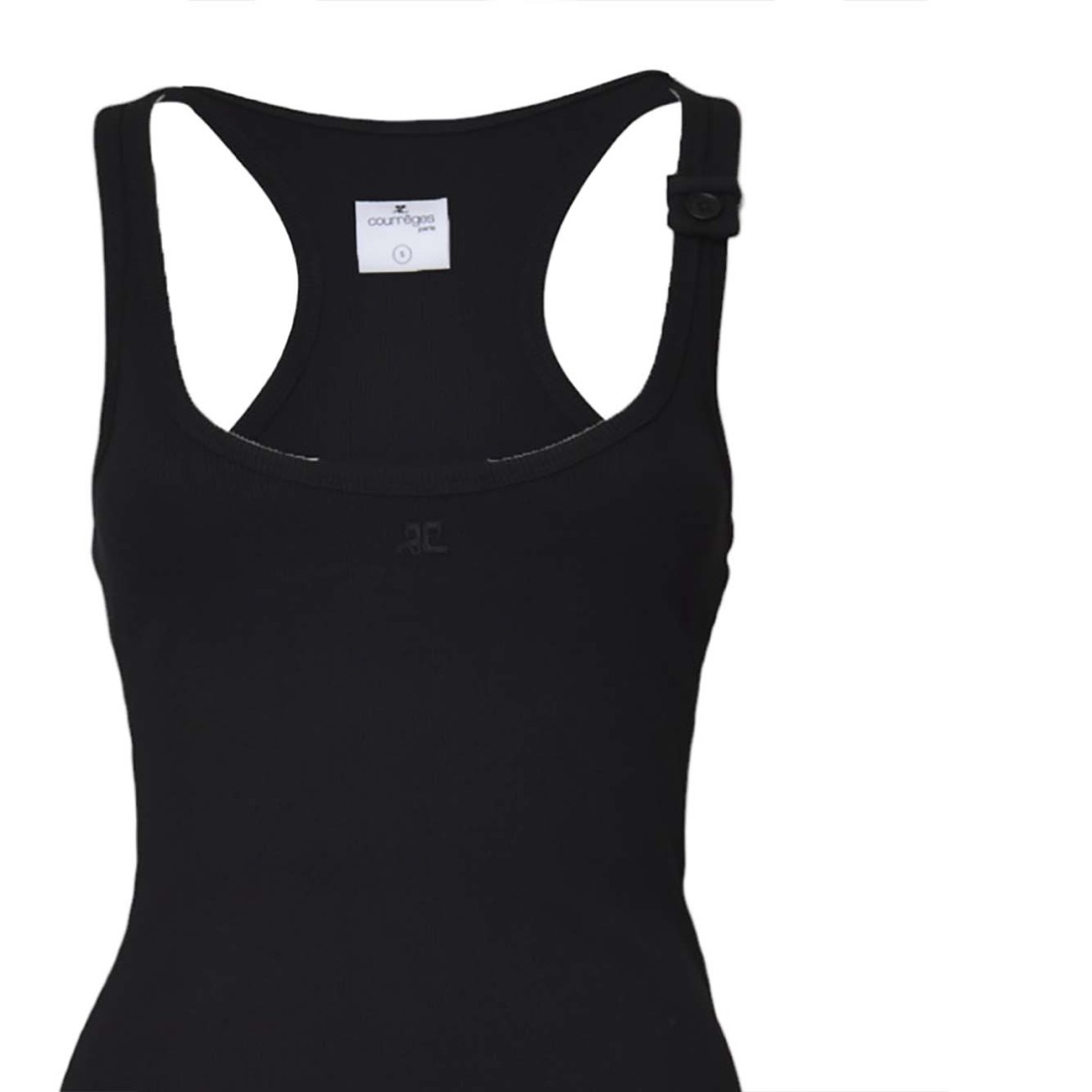 Courrèges Top Blacks And Greys In Black