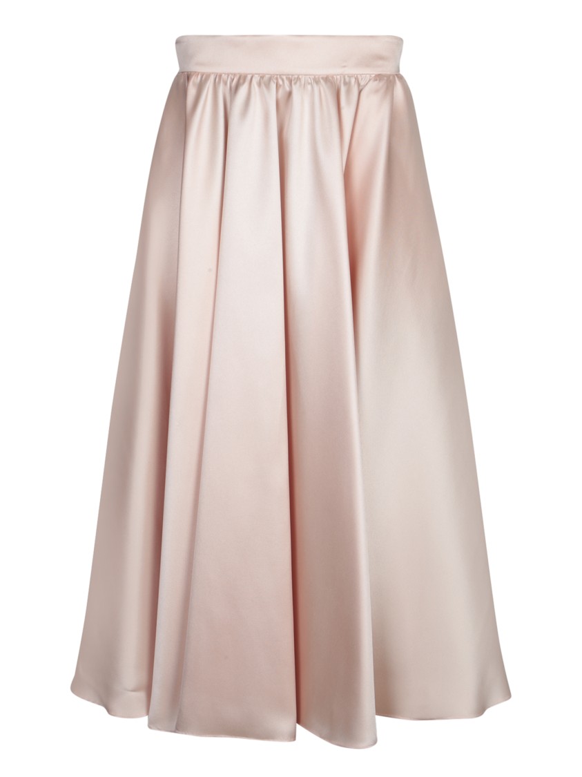 BLANCA VITA BLANCA VITA FLUID SATIN MIDI SKIRT 