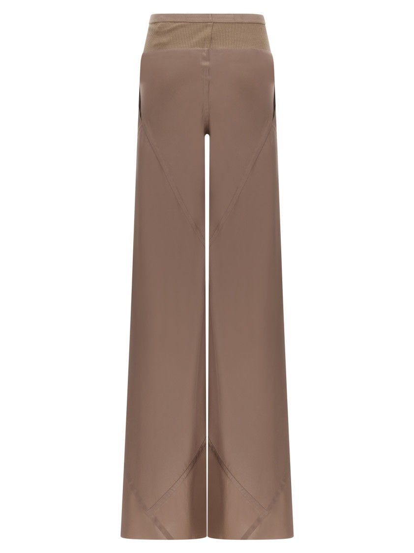 Rick Owens Brown Viscose Blend Pants In Brown